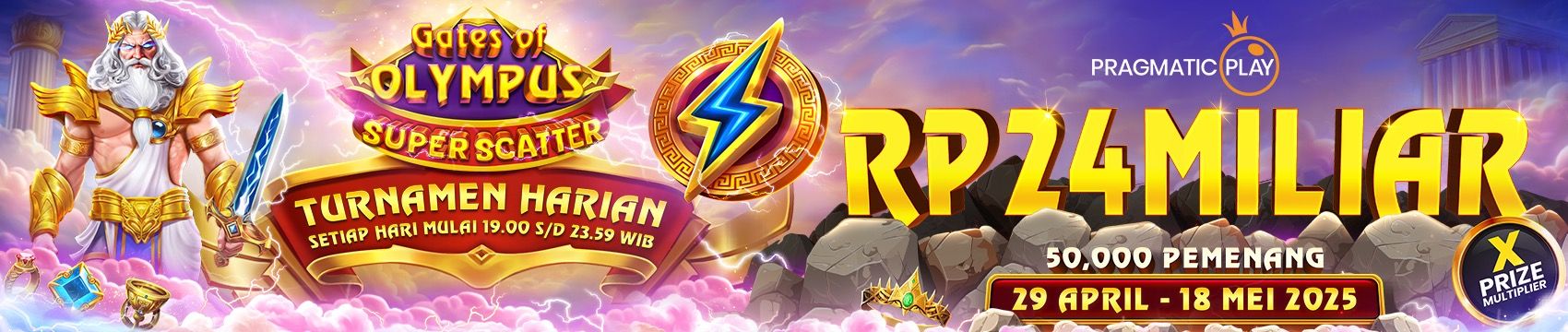 Pragmatic Play - Gates of Olympus Super Scatter Daily Tournaments
